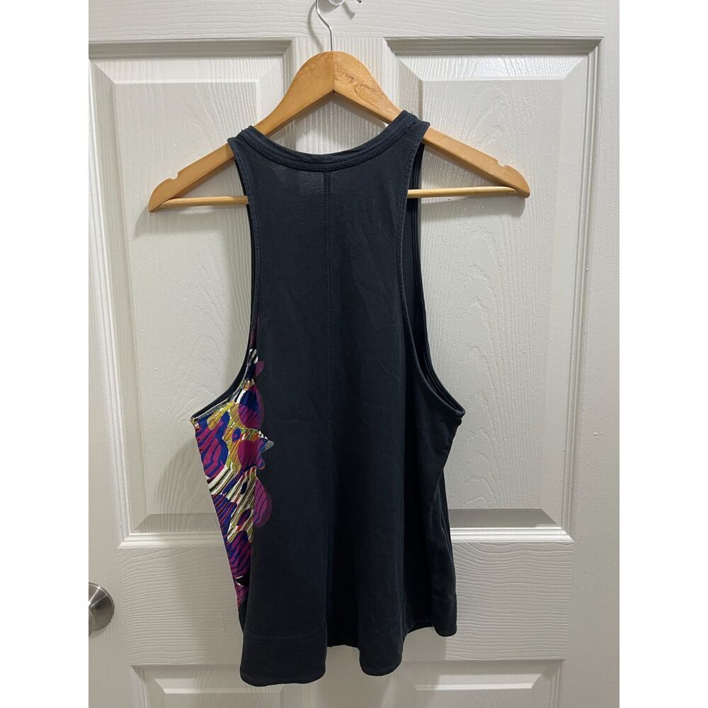 Free People Movement Inhale Tank Top Black Size XS Oversized (Rare) Graphic - Picture 4 of 12